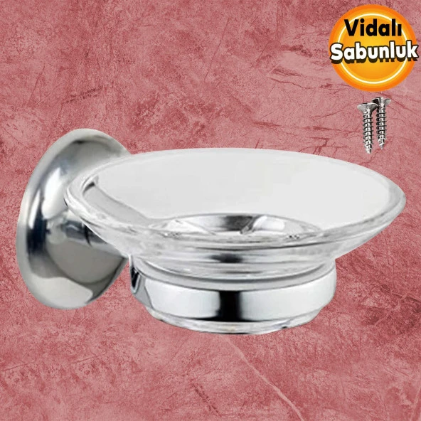 Sabunluk Katı Sabunluk Vidalı El Sabunluğu Kristal ürün görseli