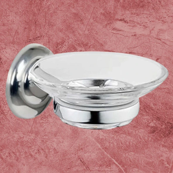 Sabunluk Katı Sabunluk Yapışkanlı El Sabunluğu Kristal - Resim 4