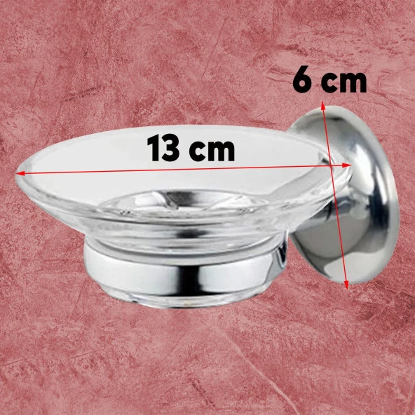 Sabunluk Katı Sabunluk Vidalı El Sabunluğu Kristal - Resim 2