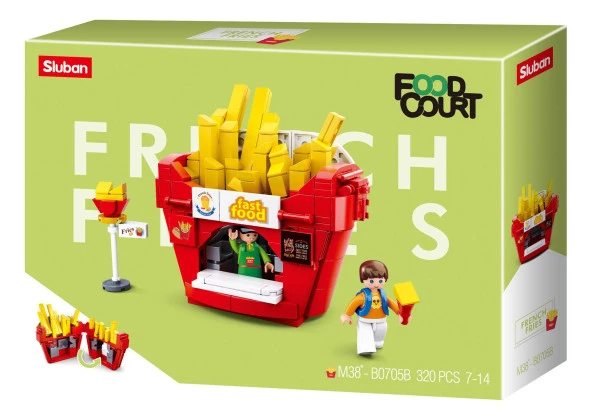 Sluban Food Court French Fries 320 Parça Lego yapım seti B0705B
