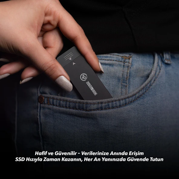 NPO DK01 USB-A/Type-C 1000/900Mb/s 512GB 22x42 M.2 NVMe Taşınabilir Harici SSD - 4