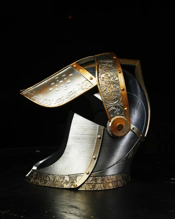 Orta Çağ Şövalye Kaskı Giyilebilir-Hareketli - 3