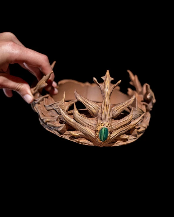 Ortaçağ Kraliçe Tacı-Giyilebilir-Büyük Boy - 4