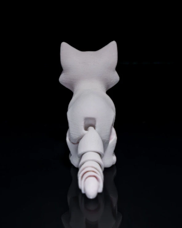 Hareketli Uyuyan Busya Kedi Oyuncak Figür 15CM - 2