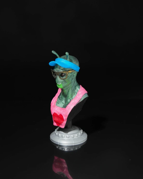 Uzaylı Turist Kevin Büst-Figür-Biblo - 2