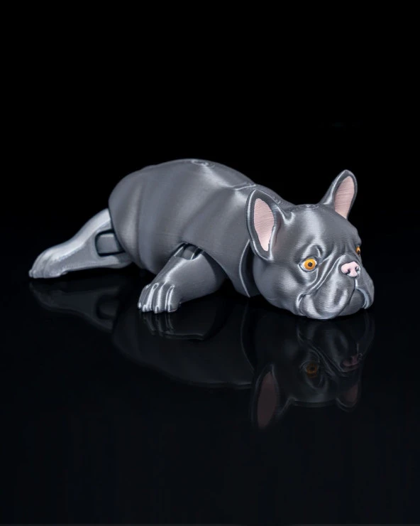 Hareketli French Bulldog Oyuncak Figür 15CM - 3
