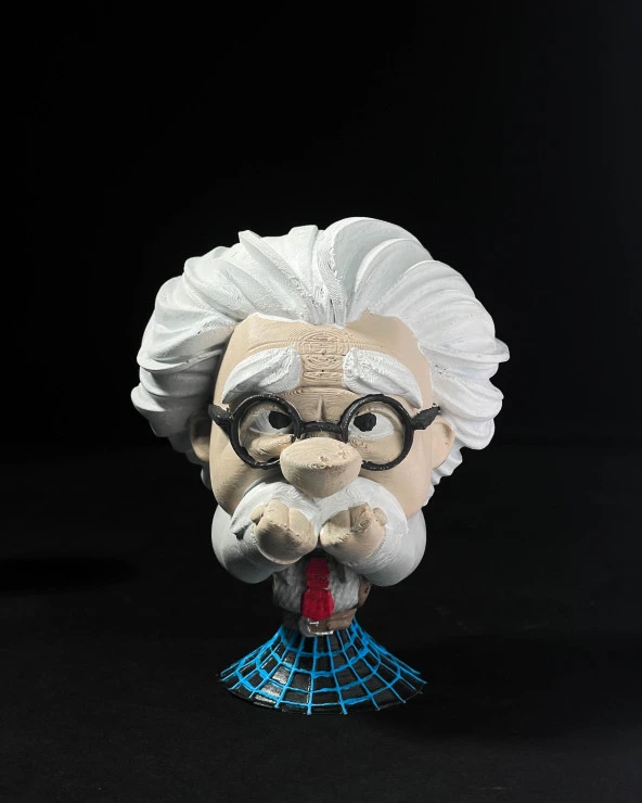 Albert Einstein Görmedim - Duymadım - Bilmiyorum Heykel Seti - 3