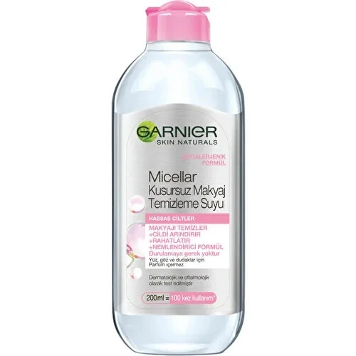 Garnier Micellar Kusursuz Makyaj Temizleme Suyu - Hassas Ciltler - 200 ml