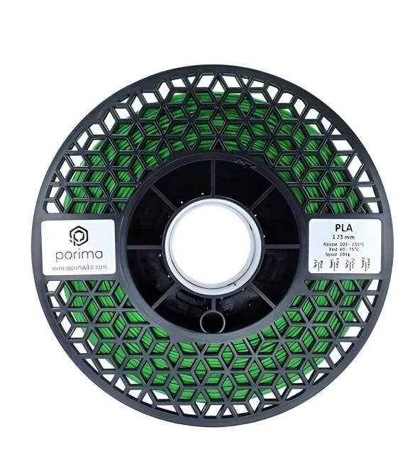 Porima PLA 1.75mm Yeşil RAL6018 Filament 1 Kg - Resim 2