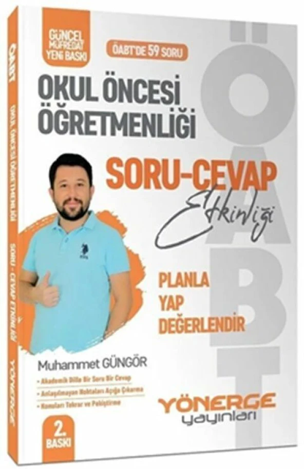 Yönerge Yayınları ÖABT Okul Öncesi Öğretmenliği Soru Cevap Etkinliği - 2