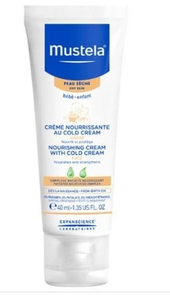 Mustela Cold Cream İçeren Besleyici Yüz Kremi 40 ml