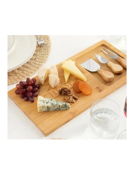 Mien MEN244 Bambu Peynir Sunum Seti - 4
