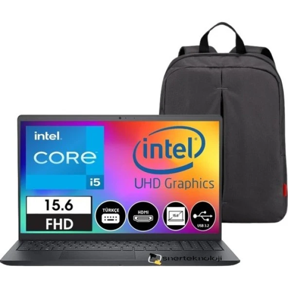 Dell Inspiron 15 3520 Intel Core I5 1235U 12.nesil 16 GB 256GB SSD 15.6 Full Hd 120HZ Freedos I352024052009U Çanta Hediyeli -Snertech