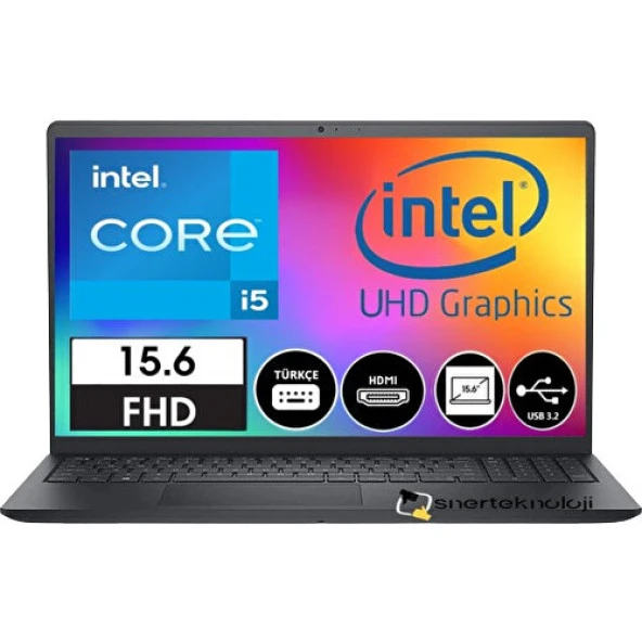 Dell 3520 Intel Core I5 1235U 32GB 512GB SSD 15.6 Full Hd 120HZ Freedos I352024052009U Çanta Hediyeli-Snertech - Resim 2