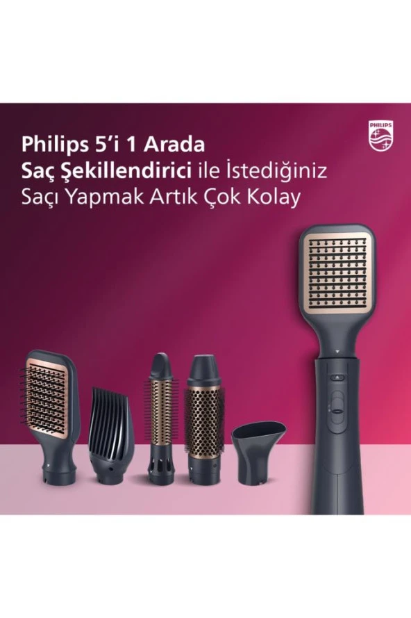 Philips BHA530/00 5000 Serisi 5i 1 Arada Argan Yağlı Saç Şekillendirici - 2