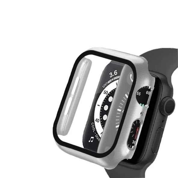 BİNANO APPLE WATCH 42MM SENSE KASA VE EKRAN KORUYUCU GÜMÜŞ