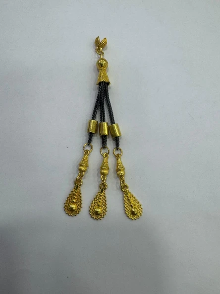 VGD Altın Kaplama Tuğralı Tesbih Püskülü