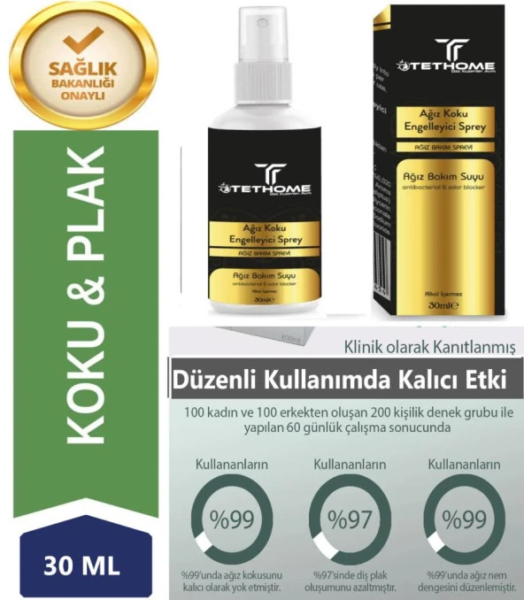 Ağız kokusu önleyici sprey Alkolsüz Ağız Bakım Suyu formül 30ml - 2