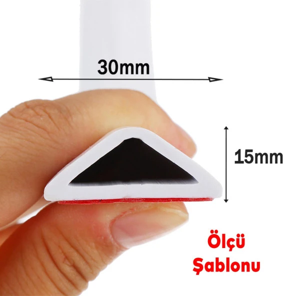 Su Bariyeri Kapı Altı Sızdırmaz Su Tutucu Yapışkanlı Slikon Bant Bandı 1 METRE BND01010015 - 2