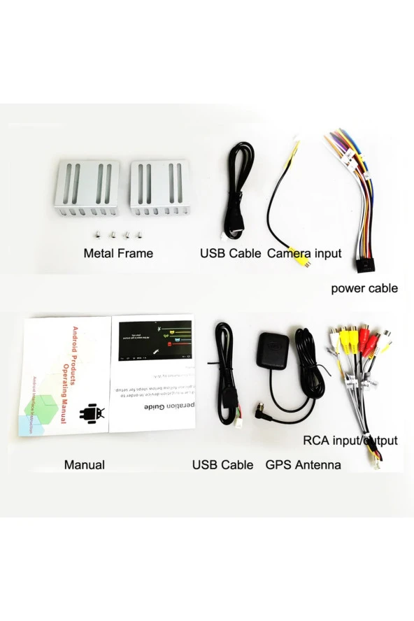 7 inch 2Din 2/32gb. Yeni 5Volt +Usb li ön Ekran+CARPLAY ile Gerçek 2gb Ramli Universal Android 13 - 3