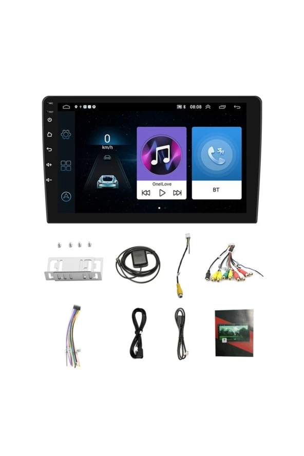 9 Inç Universal Android 13 / 2+32gb /+carplay Ile 2din Double Ekran Oto Multimedya Slim ince Kasa - 3