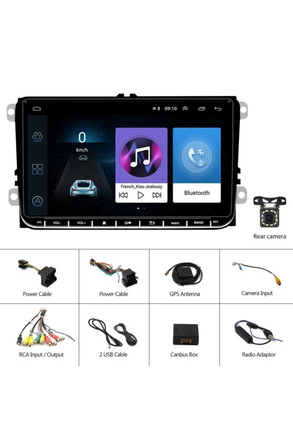 ProfroCAR 9 Inch 2gb Ram 32gb.rom Carplay Android Auto Ile Volkswagen Grubu Için Oem Android Full Set