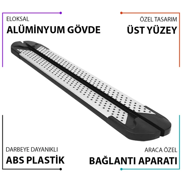 Volkswagen Volt Middle 2000-2006 Yan Basamak 263 Cm Almond