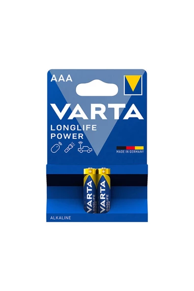 Varta High Energy Güçlü Alkalin Seri Ince Pil Aaa 2'li 4903121412