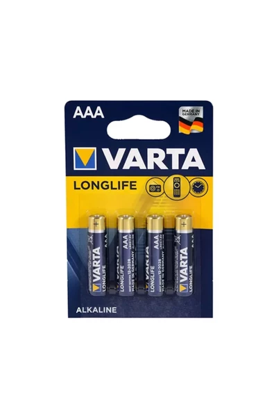 Varta 4103 Longlife Aaa Size 4lü Ince Kalem Pil