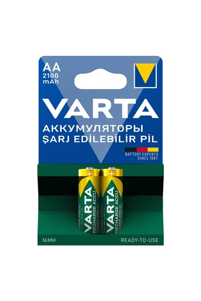 Varta Şarj Edilebilir Kalem Pil Aa 2100 Mah 2'li