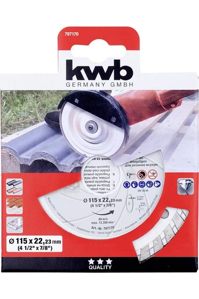 KWB Elmas kesme diski White-Line, 115 mm (49797170)