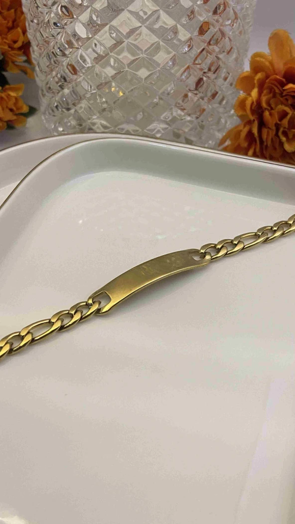 Aksesuar Çarşısı 316L Çelik Künye Bileklik Silver ürün görseli