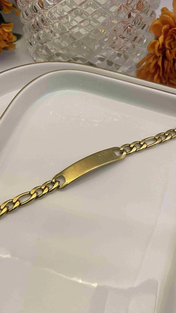 Aksesuar Çarşısı 316L Çelik Künye Bileklik Silver - Resim 2