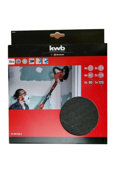 Kwb Duvar Zımpara Kağıdı 225 Mm 15 Li Paket 491066