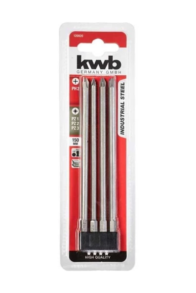 KWB Bits Seti 4 Parça 150 mm (EİNHEL.49120920)