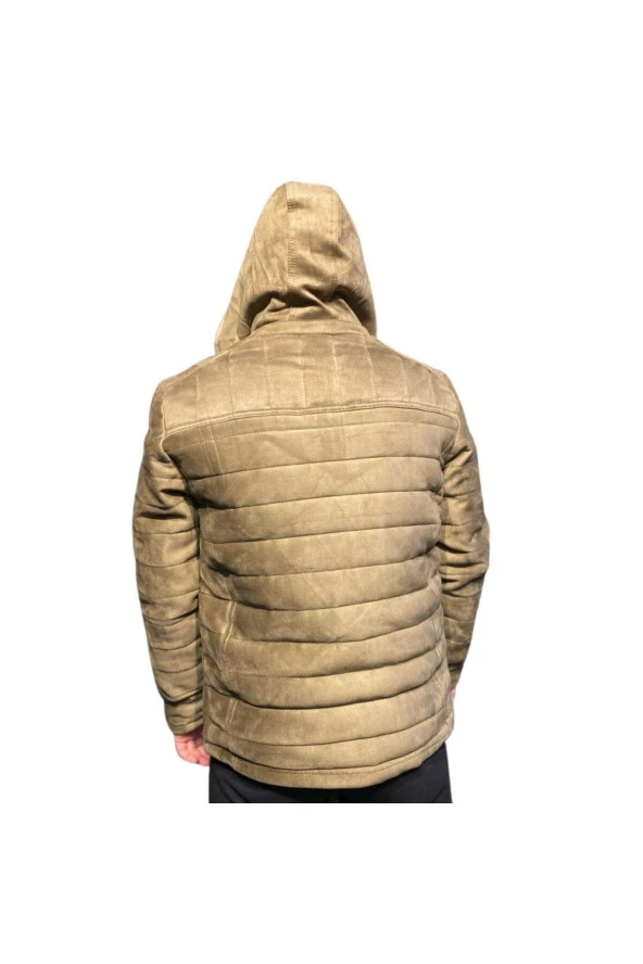 PREMİUM ÇIKARILABİLİR KAPŞONLU SÜET MONT - 3