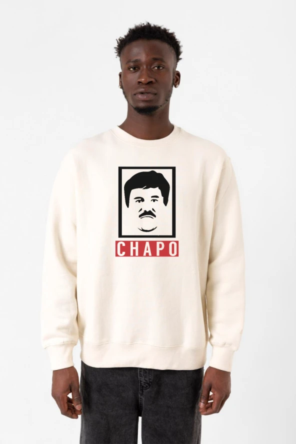 El Chapo Gangster Swagger Ekru Erkek 2ip Sweatshirt