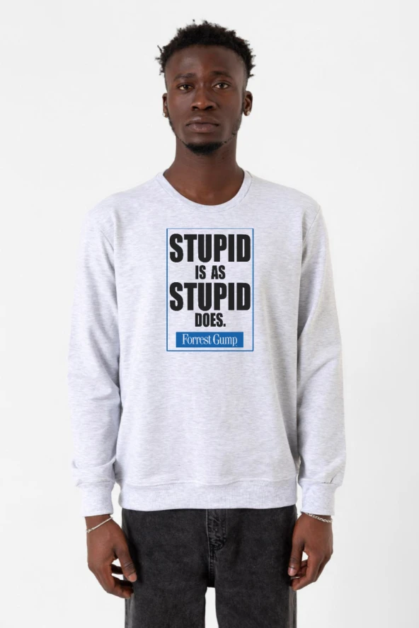 Forrest Gump Stupid Is As Stupid Does Karmelanj Erkek 2ip Sweatshirt