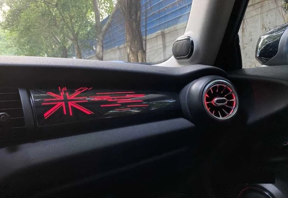 Mini Cooper Torpido Göğüslük Ambiyans Aydınlatma Set 12 Renk - 2
