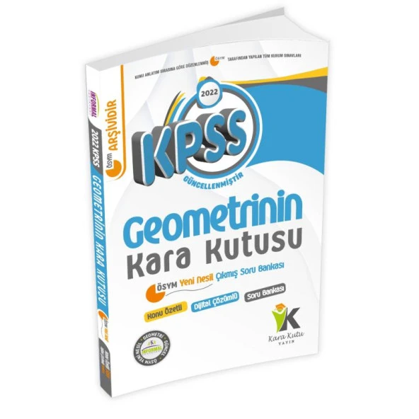 KPSS Geometrinin Kara Kutusu Konu Özetli Dijital Çözümlü Çıkmış Soru Bankası