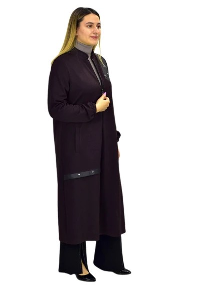 Kadın Kışlık Cepli Fermuarlı Kap Tunik BGL-ST03269 - Resim 7
