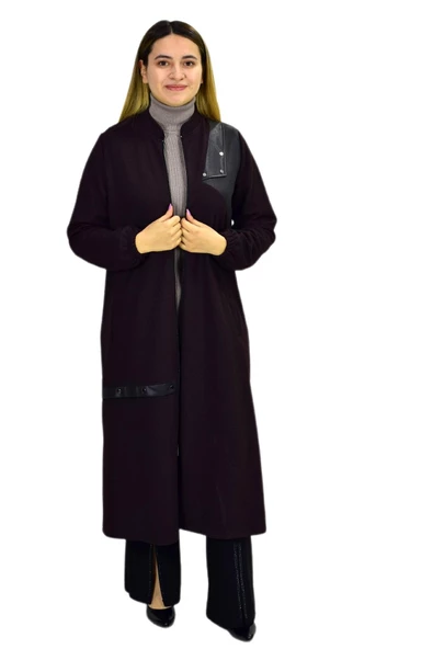 Kadın Kışlık Cepli Fermuarlı Kap Tunik BGL-ST03269 - Resim 4