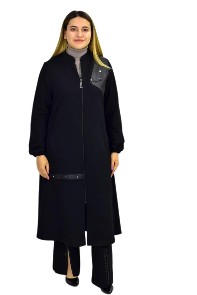 Kadın Kışlık Cepli Fermuarlı Kap Tunik BGL-ST03269 - Resim 5