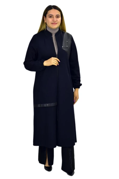 Kadın Kışlık Cepli Fermuarlı Kap Tunik BGL-ST03269 - Resim 3