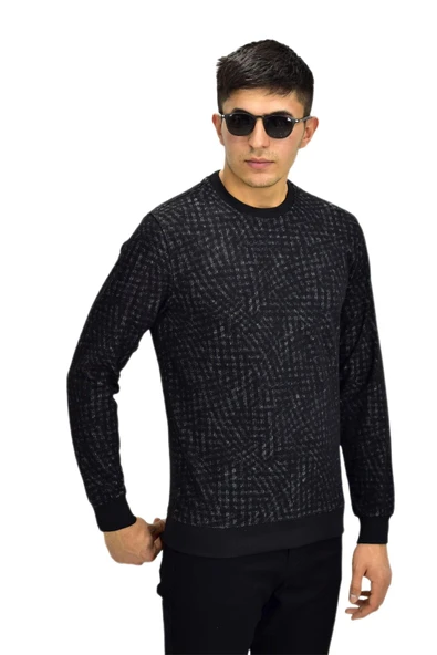 Erkek Spor Sıfır Yaka Sweatshirt R2264 BGL-ST03186 - 12