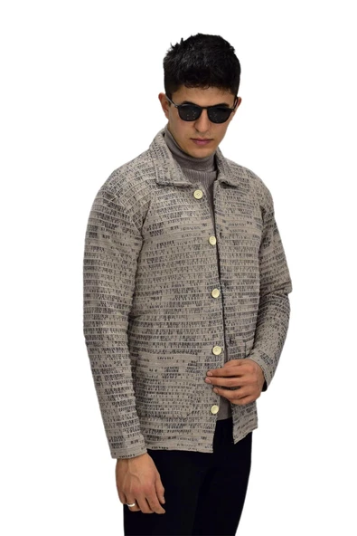 Erkek Spor Düğmeli Hırka R6380 BGL-ST03173 - 11