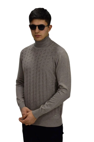 Erkek Spor Balıkçı Yaka Kazak R22507 BGL-ST03177 - 11