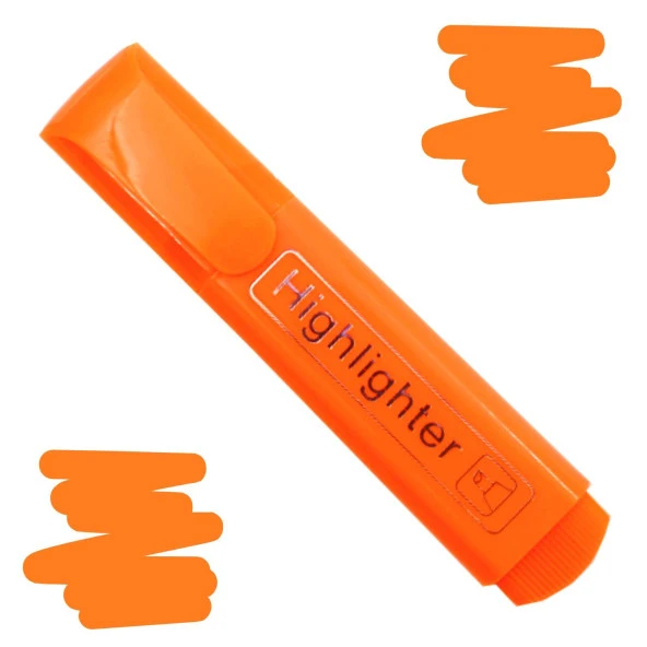 Gen-Of Fosforlu Kalem Neon LN-1029 Turuncu 12 Adet - 2