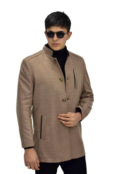 Erkek Hakim Yaka Kaşe Kaban BGL-ST03412 - 11