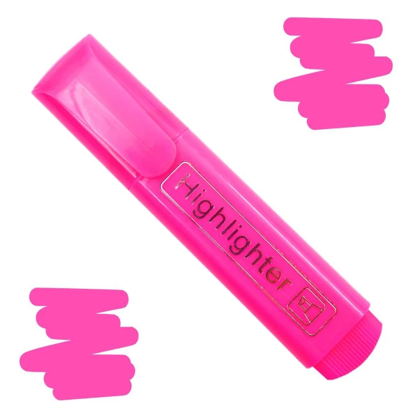 Gen-Of Fosforlu Kalem Neon LN-1029 Pembe 12 Adet - Resim 2